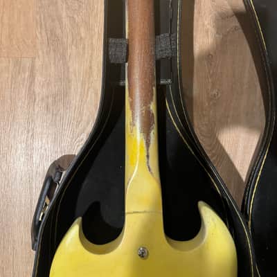 1968 Gibson SG Special "Large Guard" Yellow Refin image 11