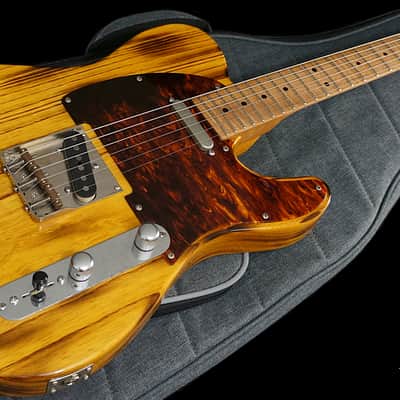 Patrick James Eggle Guitars Oz-T Tele in Torched Butterscotch w/ Roasted Flame Maple Neck image 2