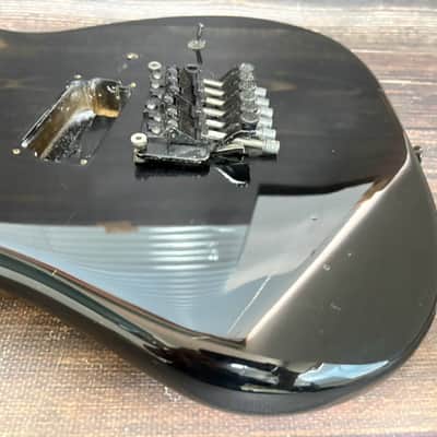80s KRAMER LK-1BF Body SH Black w/Plate and Genuine Bridge Made in Japan image 10