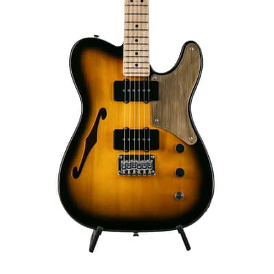 Squier Paranormal Series Cabronita Thinline Telecaster Electric Guitar, 2-Tone Sunburst, CYKH2100XXXX image 4
