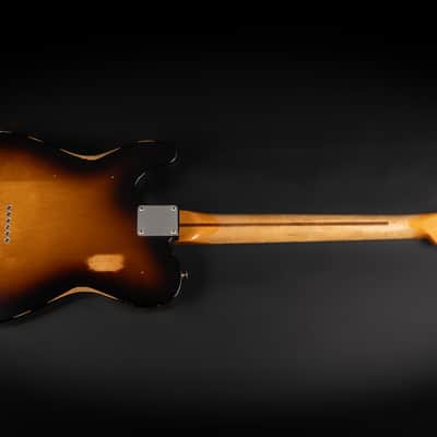 2008 Fender Road Worn '50s Telecaster with Maple Fretboard - 2-Color Sunburst | Vintage Aged Relic Nitro Finish 3.19kg | Case image 9