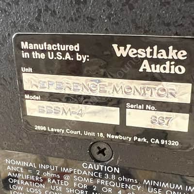 2000 Westlake Audio - BBSM 4 Passive Reference Monitore - Pair - ID 3041 image 18