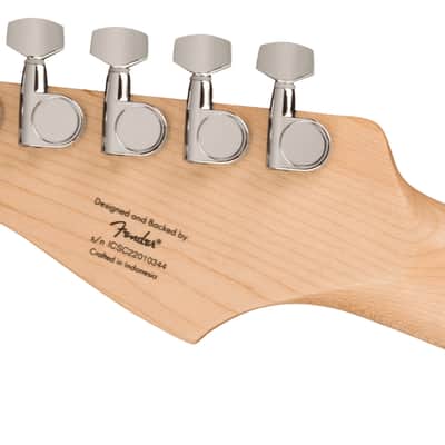 Squier Sonic Stratocaster HSS, Maple Fingerboard, Black Pickguard, Black image 5