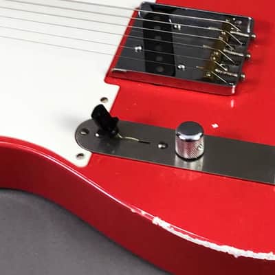 LEFTY! Vintage Boutique Custom Relic TL51 Nocaster Fiesta Red Nitro Lacquer Tele Guitar 1/4 Sawn Made in USA Klein Pickup 7 lb HSC image 15
