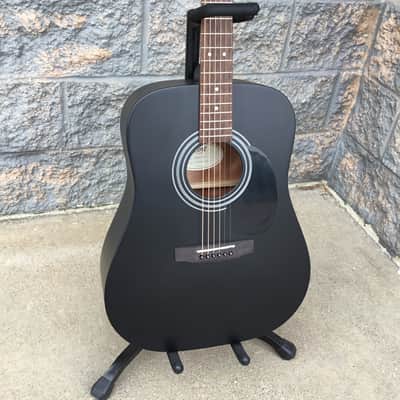 Cort AD810 BKS Standard Series Spruce/Mahogany Dreadnought - Black Satin image 1