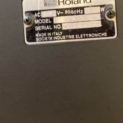 Roland E-20 intelligent Synthesizer 1988 Black image 5