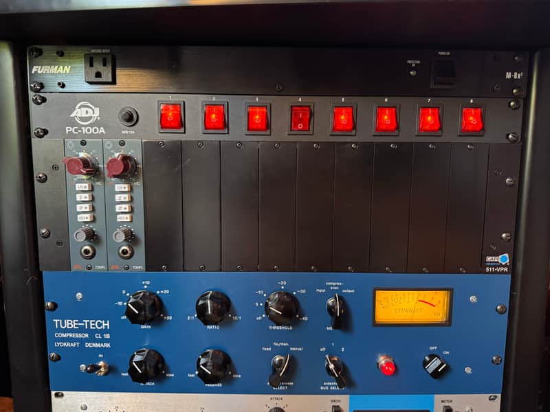 BAE 1073 MPL Pair + CAPI 511-VPR XLR Filtered Rack image 1
