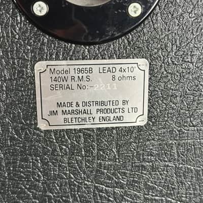 Used Marshall 1965B 4x10 80hm TSU25380 image 5