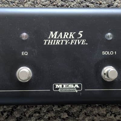 Mesa/Boogie Mark Five 35, 35-watt Tube Amplifier Head - Black w/cover & Pedal image 9
