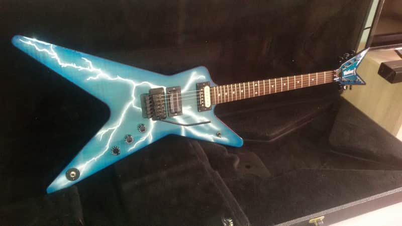 Washburn Dime 3 dimebolt USA 2002 Flamed maple, blue stain