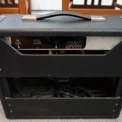 1968 Fender Champ-Amp AA764 "Drip Edge" Silverface Vintage Tube Amplifier – Original Transformer, Original Speaker, Original Fender Cover (From Corona) image 3