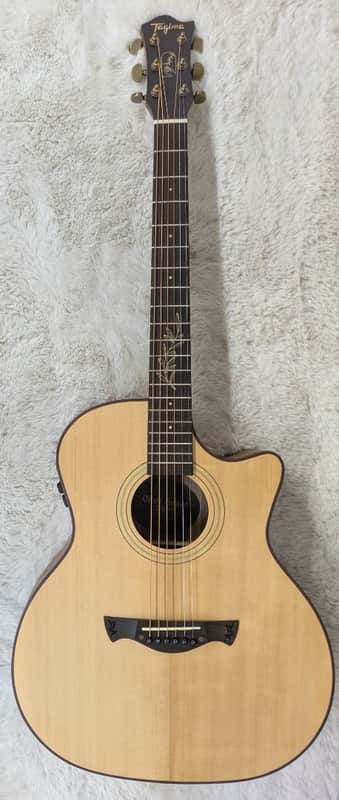 Tagima Olive Grace EQ-NTOP Acoustic Guitar w/HS Case - Natural Finish - Demo image 1