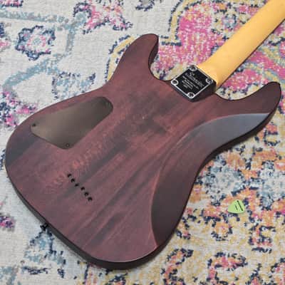 Schecter Omen-6 2001 - 2002 - Walnut Satin image 6