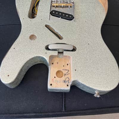 Fender Brad Paisley Road Worn Telecaster Body 2017 - 2020 - Silver Sparkle image 7