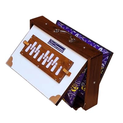 SHRUTI BOX~ SIZE (15" X 10" X 3")~13 NOTES~440 Hz~CHANT~MANTRA~SHRUTI~WITH BAG image 5