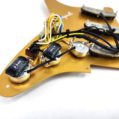 Carparelli 9-Way Strat Wiring Mod – Fully Loaded Pickguard, Vintage Single Coils, CTS Pots image 2