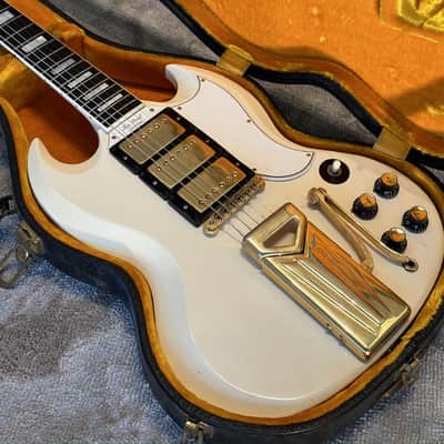 Gibson Les Paul (SG) Custom with Sideways Vibrola 1961- White image 3