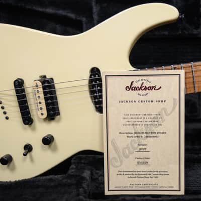 Jackson USA Custom Shop Soloist SL HS MAH TOM Vanilla Shake 2024 w/OHSC image 11