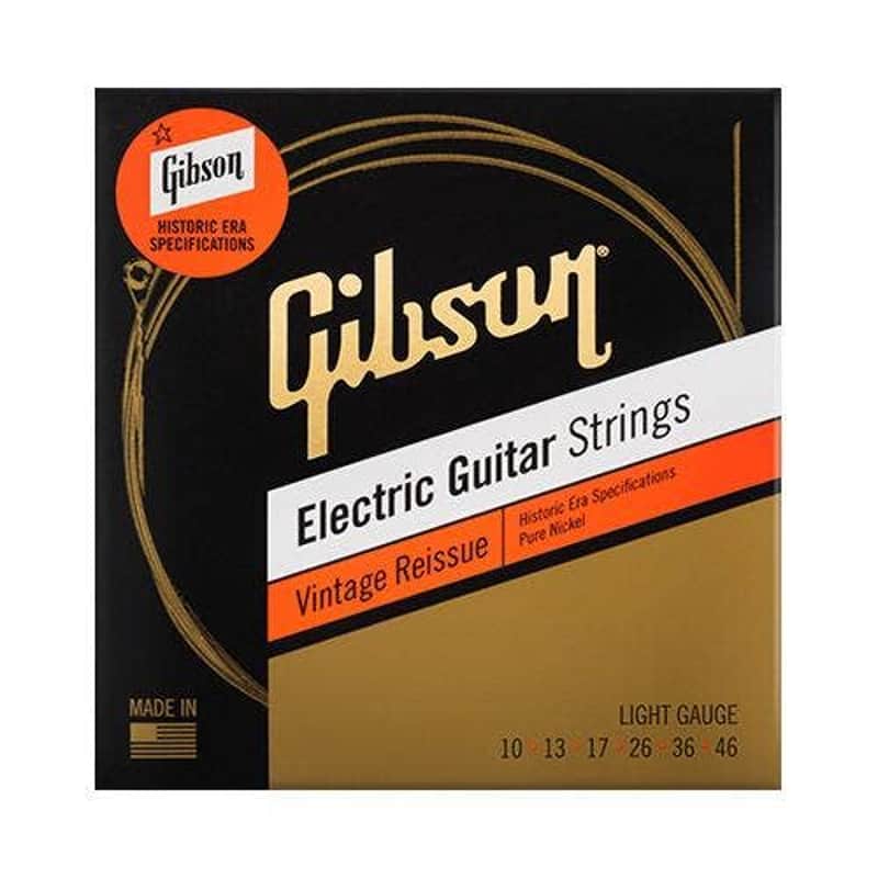 Gibson Vintage Reissue Electric Guitar Strings, Light, 10-46 image 1