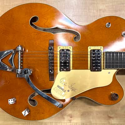 Gretsch G6120T-BSSMK Brian Setzer Signature Nashville Hollow Body '59 "Smoke" with Bigsby 2025 - Smoke Orange image 4