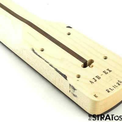 2022 Fender Aerodyne Jazz Bass NECK + TUNERS Guitar Modern Black Headstock image 5