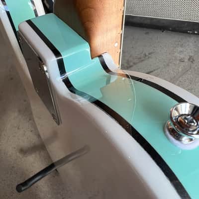 Revelator Guitars - Retrosonic Deluxe - Olympic White & Foam Green image 6