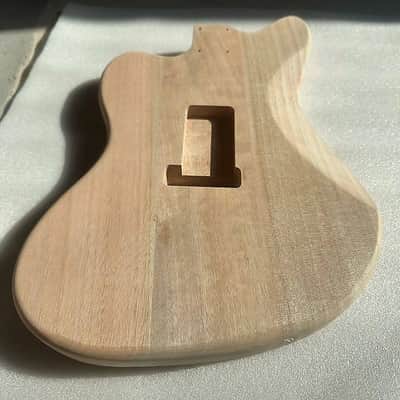 Mahogany Wood HH Jazzmaster Style Guitar Body image 4