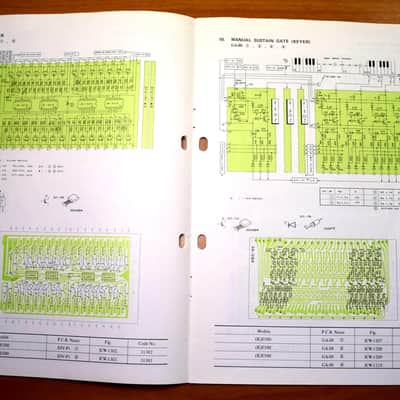 Kawai E-500 Service manual Circuit diagrams Technical repair guide Bild 4