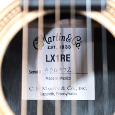Martin LX1RE Little Martin Series Modified 0-14 Fret Acoustic El. Guitar w/Bag image 8