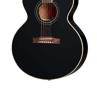 Epiphone J 180 LS Acoustic Electric Guitar Ebony image 1