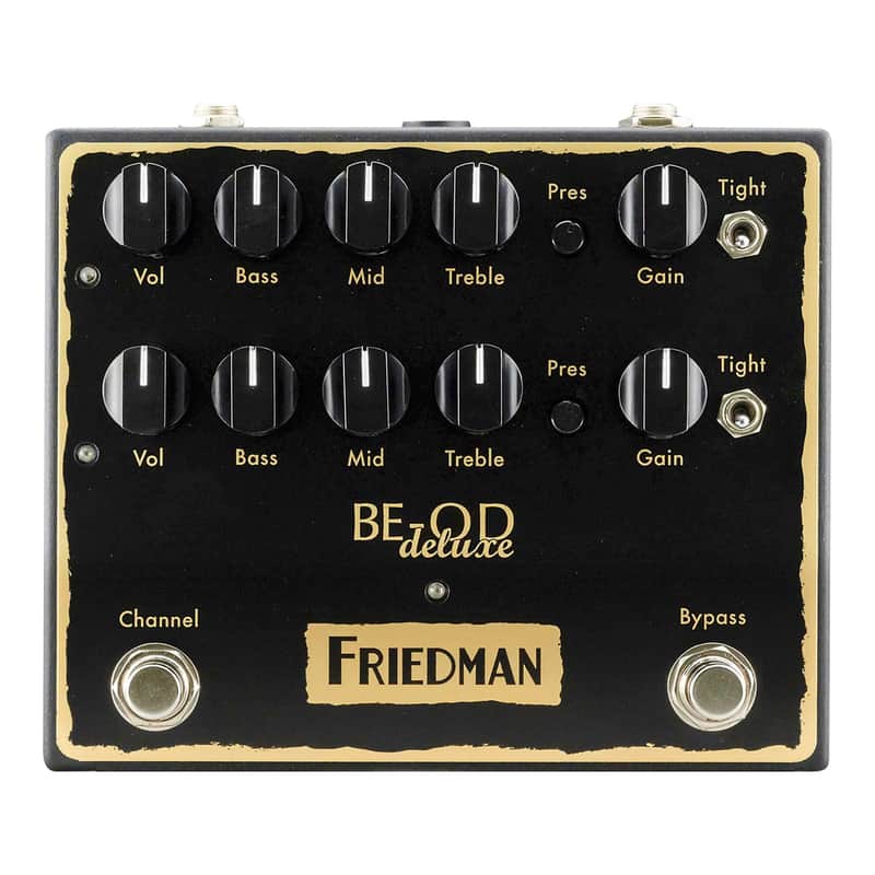 Friedman Amplification BE-OD Deluxe Dual Overdrive Guitar Effects Pedal image 1