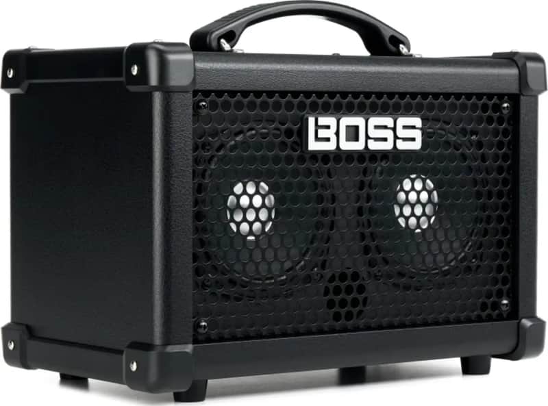 Boss Dual Cube LX Battery-Powered Bass Combo Amplifier, 10W, Black image 1