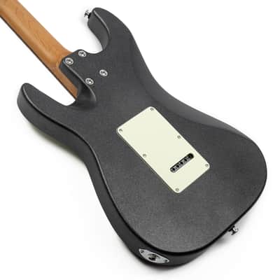 EART YMX-SG3,Roasted Book-match Mahogany Solid Body,22 Stainless Steel Frets,6-Point Synchronized Tremolo image 4