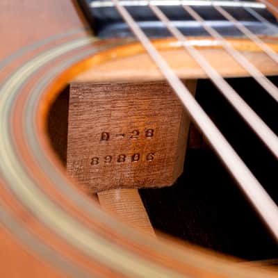 1944 Martin D-28 Wartime Herringbone Vintage Dreadnought Acoustic Guitar w/ Case image 6