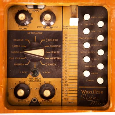 Wurlitzer Side Man Standing Drum Machine Model 5000 Kit 9021 w/ Foot Switch Owned By Moby image 4
