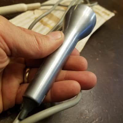 Sonotone CM10A Voice Of Music VM Space-age Ceramic Harp Mic Hi-Z 1960s Brushed Stainless image 8