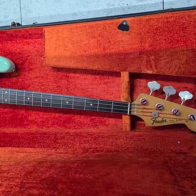 1964 Fender Jazz Bass Vintage Original Parts Refinished w/ OHSC image 16