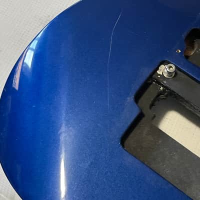 2000's India Jackson JS30 JS Series Dinky Blue Mahogany Guitar Body Floyd Ready image 7