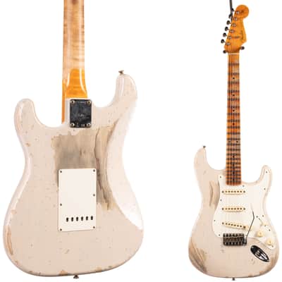 Fender 2024 Custom Shop LTD Red Hot Stratocaster Super Heavy Relic Aged Dirty White Blonde (462) USED image 7