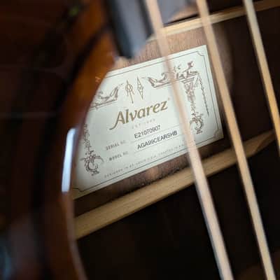 Alvarez AGA99CEARSHB Grand Auditorium Acoustic/Electric Guitar w/Case - Shadowburst (Used) image 7