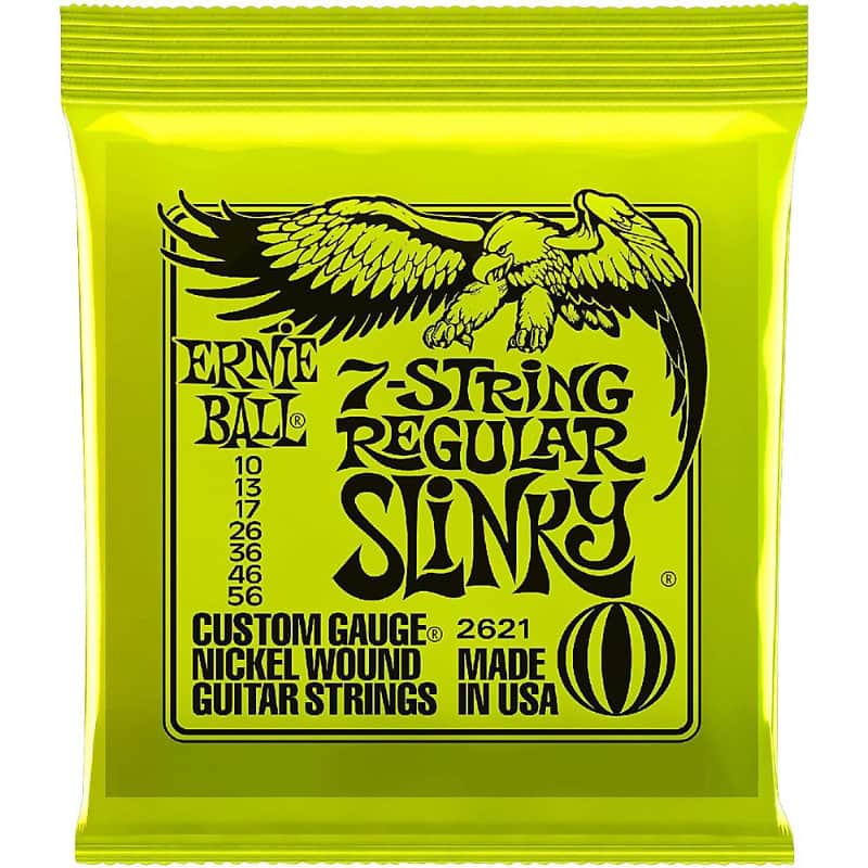 Ernie Ball Reg Slinky 7-String Electric Guitar Strings image 1