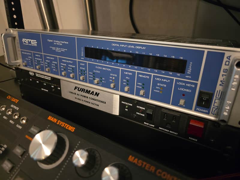 RME M-16 DA MADI / ADAT to Analog Converter 2010s - Blue image 1