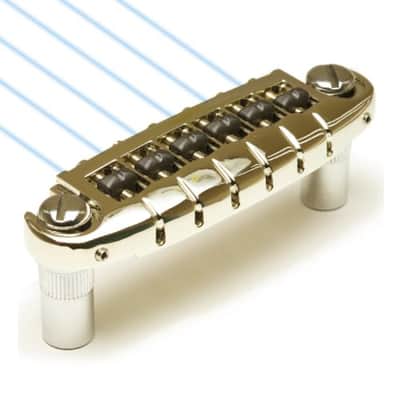 Graph Tech GHOST Loaded ResoMax NW1 NICKEL Wraparound Bridge with MIDI Pickup image 2