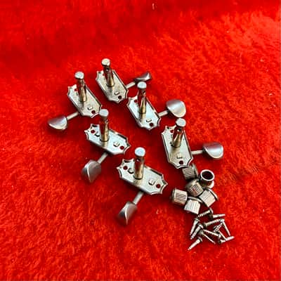 Kluson Double line patent tuners  1965 - Nickel original vintage USA Gibson Rickenbacker martin image 2