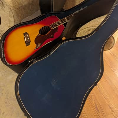 Ibanez E-684 Concord Hummingbird Acoustic Guitar 1976 w/hard case image 22