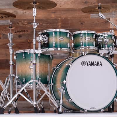 YAMAHA PHOENIX PHX 5 PIECE DRUM KIT, TEXTURED TURQUOISE SUNBURST image 2