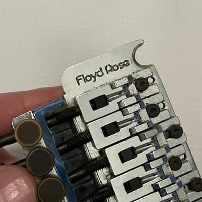 1980's Era Original Floyd Rose Made in Germany Chrome Tremolo Bridge Vibrato Kramer Model Guitar image 14
