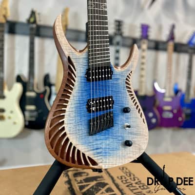 OD Guitars Venus Multiscale 7-String Electric Guitar w/ Case-Mid Burst image 3