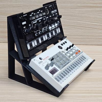 The Analog Source 2 Tier Gen 3 Desktop Stand for Volca Beats Bass FM Keys Nubass Loop Mix Sample Synthesizer Mixer Drum Rhythm Machine Sampler image 8