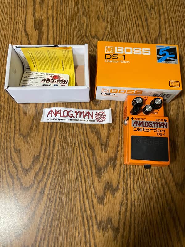 Boss DS1 with Analogman Pro/Midrange knob mods 2020 - Orange image 1